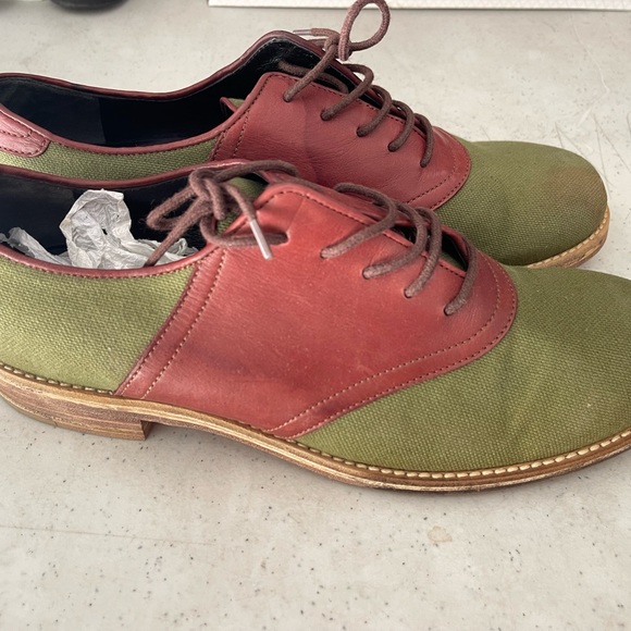 Boy. Band of Outsiders Saddle Shoes (Maroon / Green) - EU39 - Picture 2 of 4